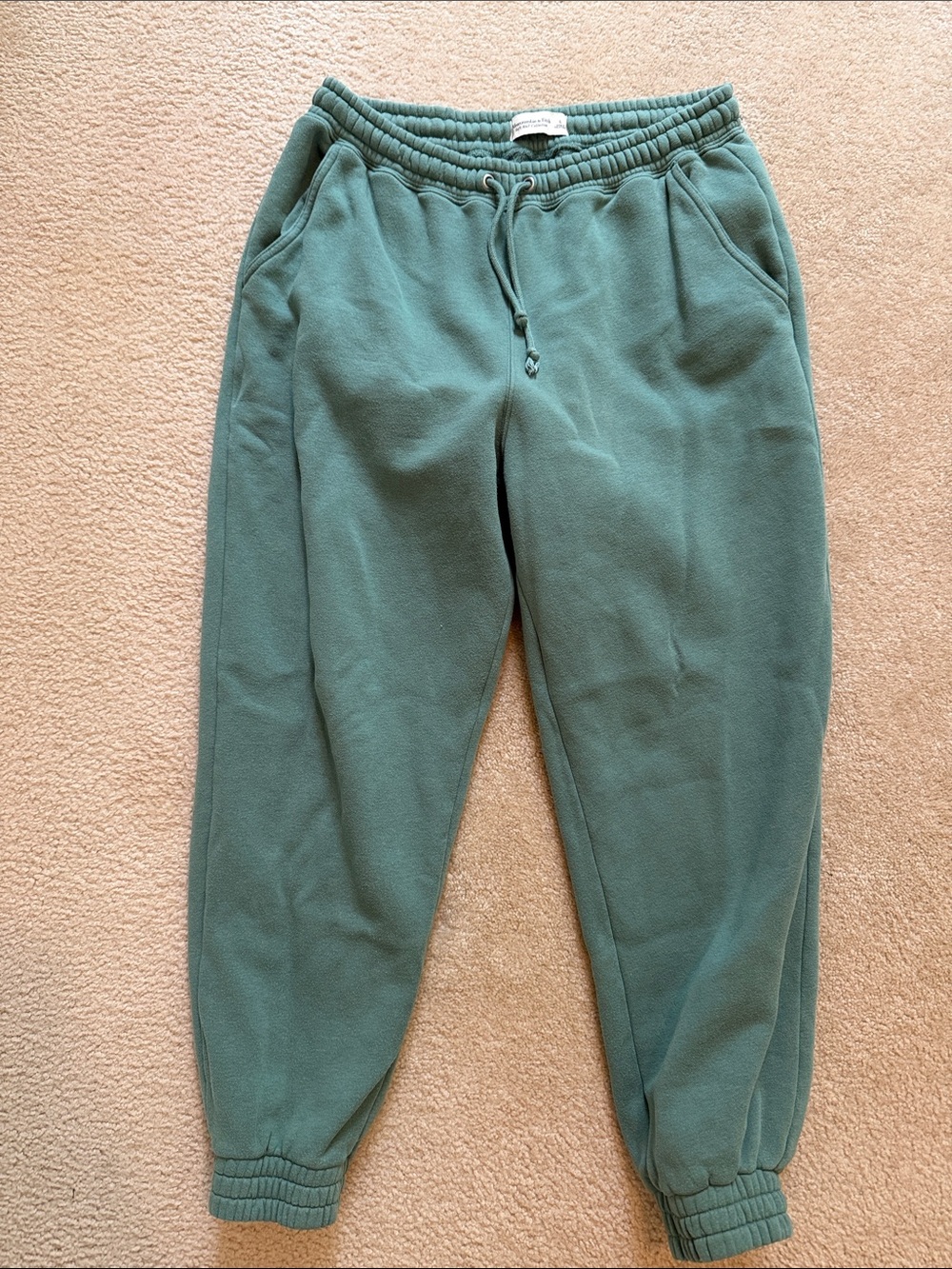Abercrombie & Fitch Teal Green Fleece Jogger Pants